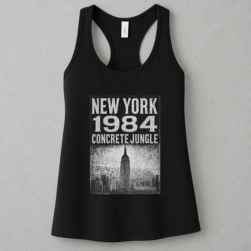 Concrete Jungle 1984 New York Womens Tank Top