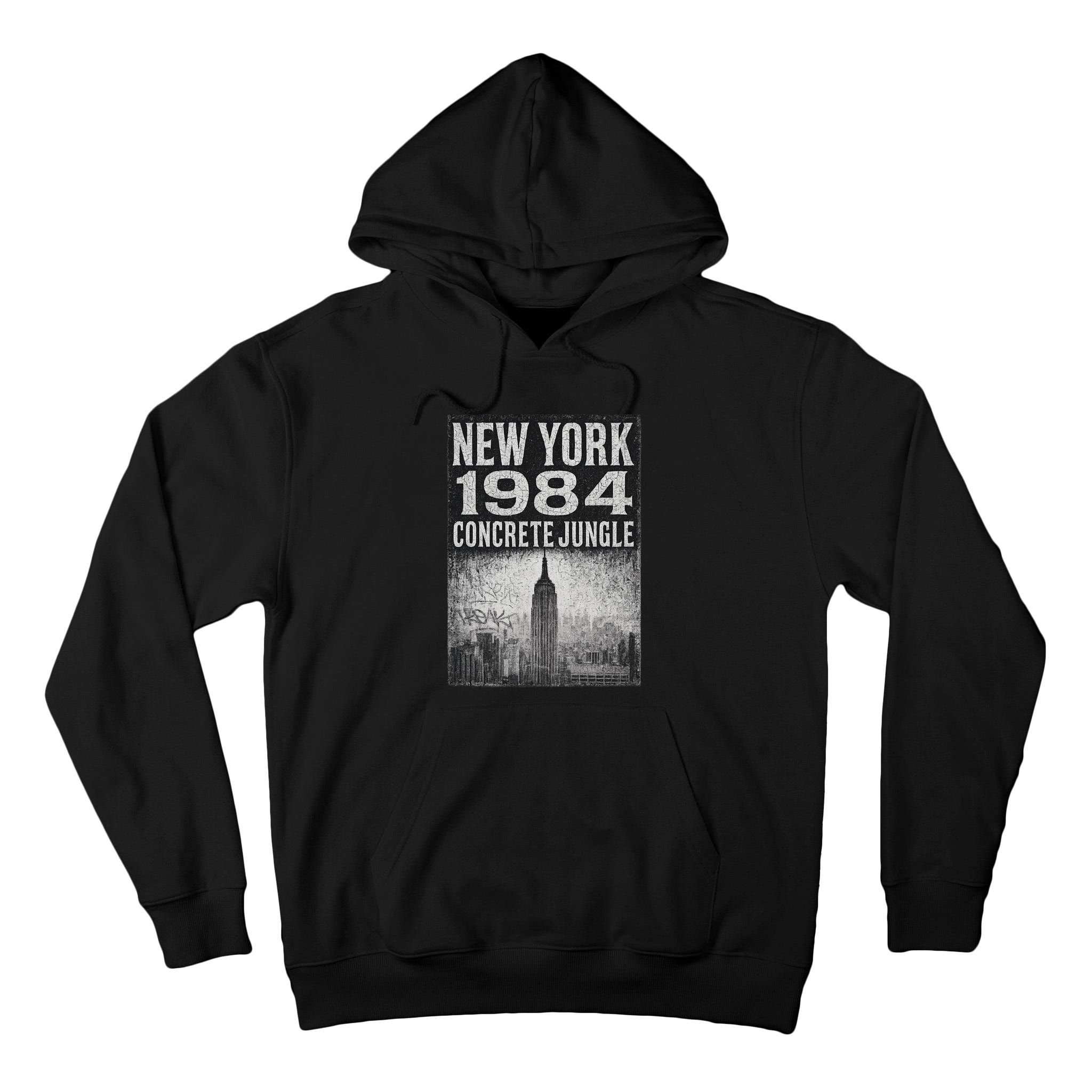 Concrete Jungle 1984 New York Tall Hoodie