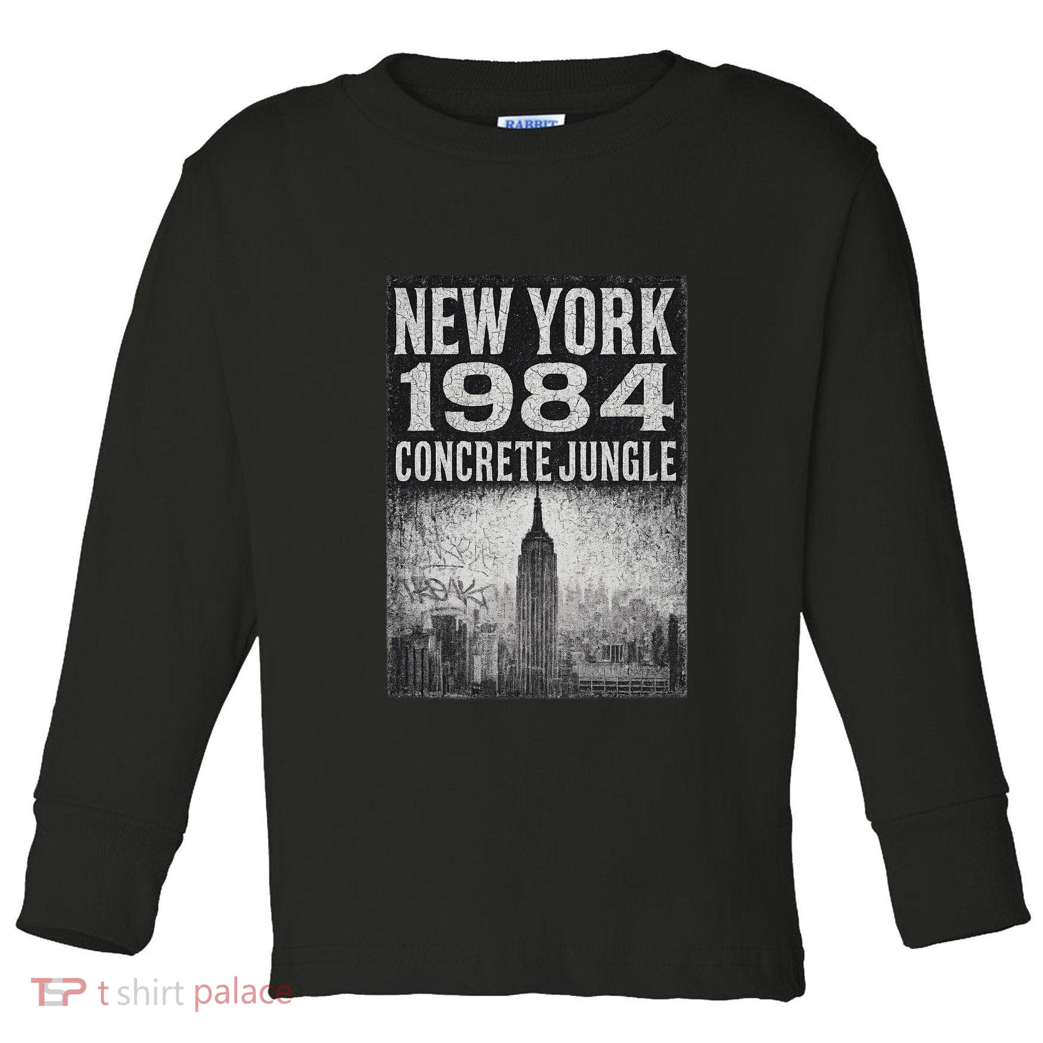 Concrete Jungle 1984 New York Toddler Long Sleeve Shirt