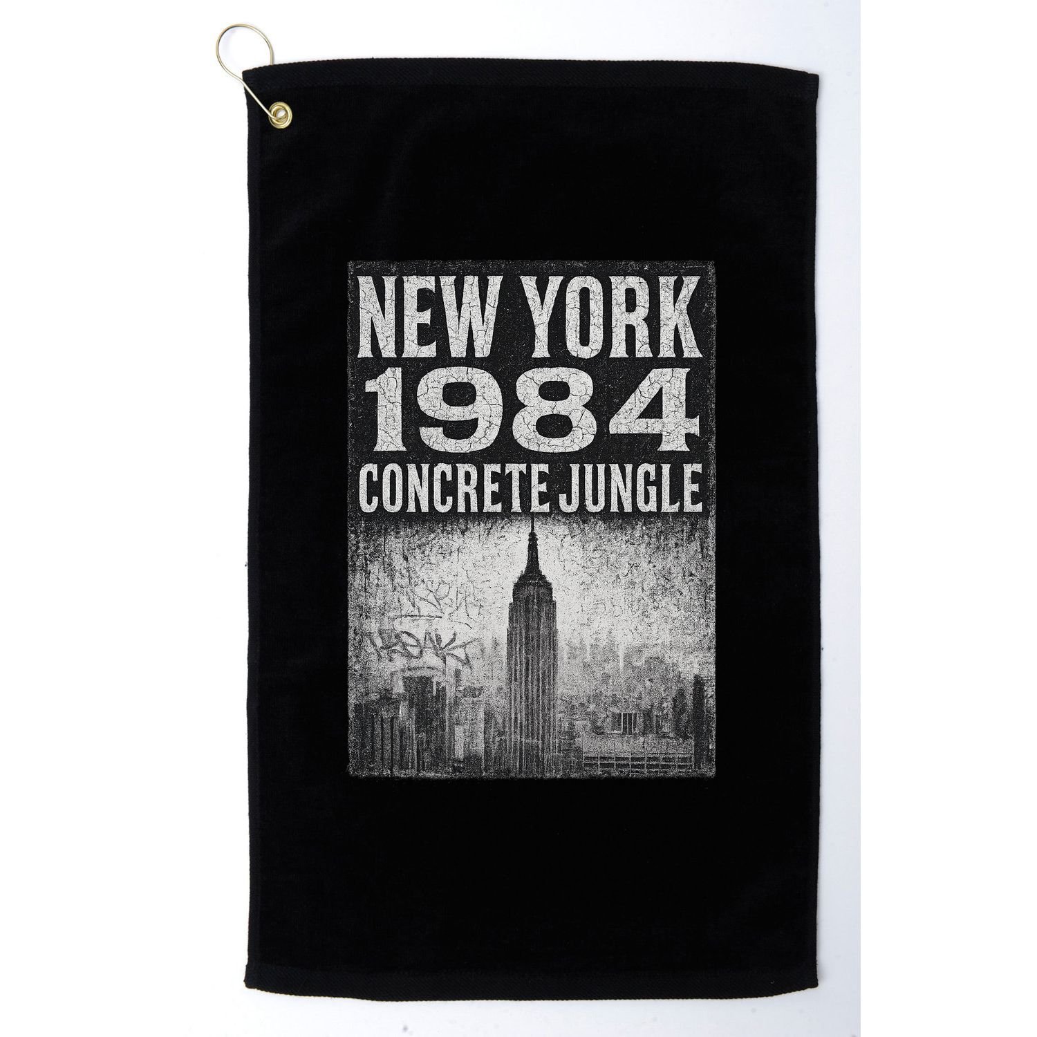 Concrete Jungle 1984 New York Golf Towel