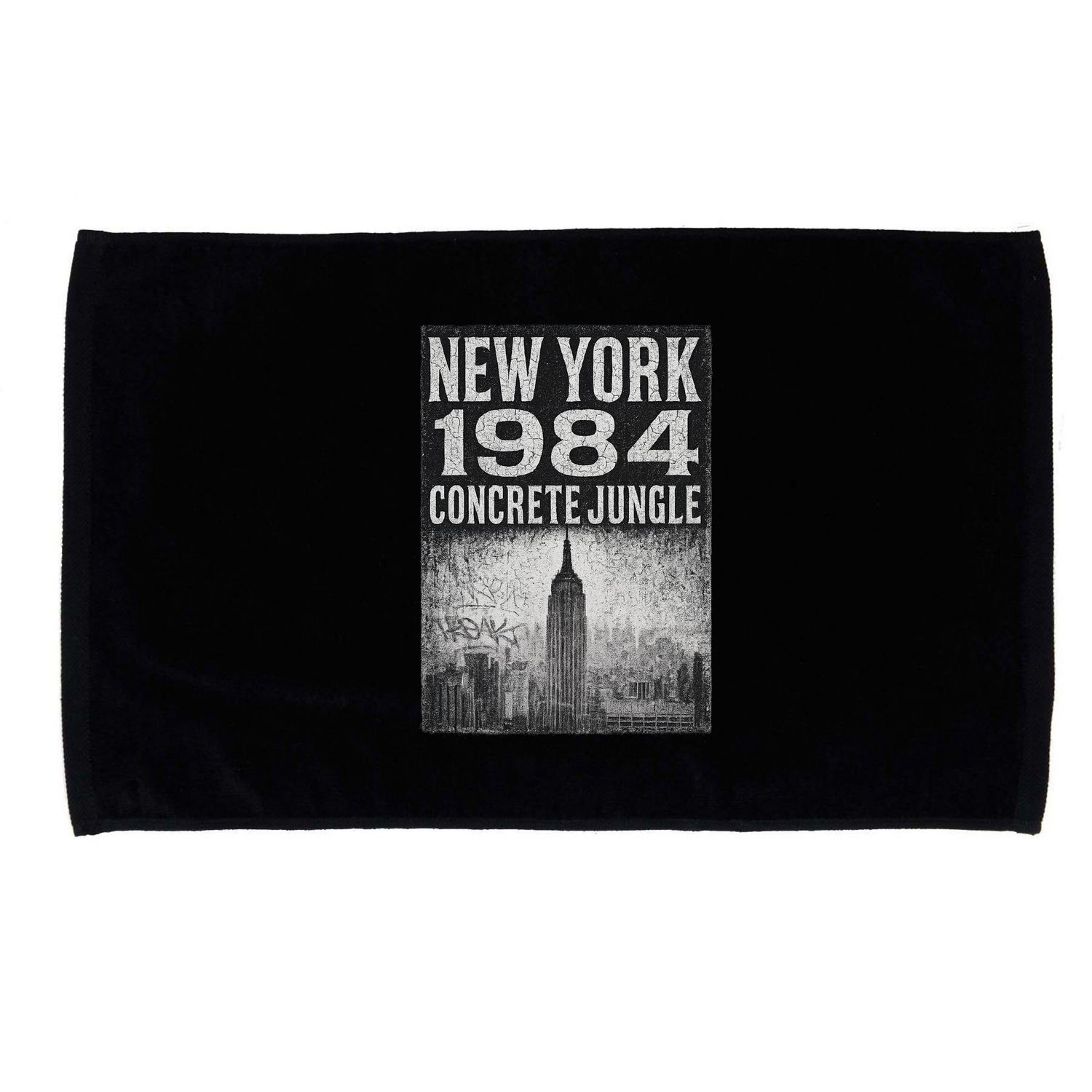 Concrete Jungle 1984 New York Microfiber Hand Towel