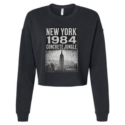 Concrete Jungle 1984 New York Cropped Pullover Crew