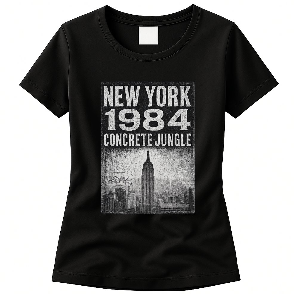 Concrete Jungle 1984 New York Womens T-Shirt