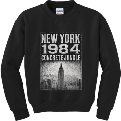Concrete Jungle 1984 New York Kids Sweatshirt