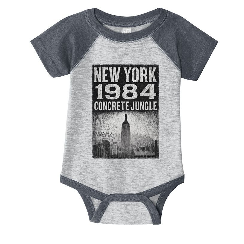 Concrete Jungle 1984 New York Infant Baby Jersey Bodysuit
