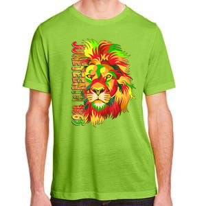 Cool Juneteenth 1865 Lion Head Face Adult ChromaSoft Performance T-Shirt