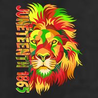 Cool Juneteenth 1865 Lion Head Face Cool Comfort Performance Bucket Hat