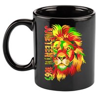 Cool Juneteenth 1865 Lion Head Face 11oz C Handle Ceramic Mug
