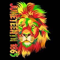 Cool Juneteenth 1865 Lion Head Face Wool Snapback Cap