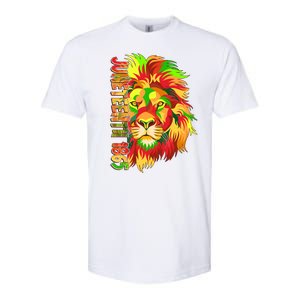 Cool Juneteenth 1865 Lion Head Face Softstyle CVC T-Shirt