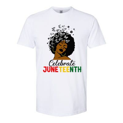 Celebrate Juneteenth 1865 Black Girl Magic Melanin Women Softstyle CVC T-Shirt