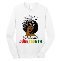 Celebrate Juneteenth 1865 Black Girl Magic Melanin Women Long Sleeve Shirt