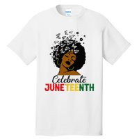 Celebrate Juneteenth 1865 Black Girl Magic Melanin Women Tall T-Shirt