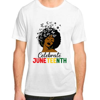 Celebrate Juneteenth 1865 Black Girl Magic Melanin Women Adult ChromaSoft Performance T-Shirt