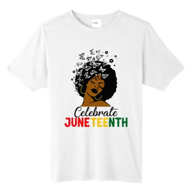 Celebrate Juneteenth 1865 Black Girl Magic Melanin Women Tall Fusion ChromaSoft Performance T-Shirt