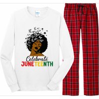 Celebrate Juneteenth 1865 Black Girl Magic Melanin Women Long Sleeve Pajama Set