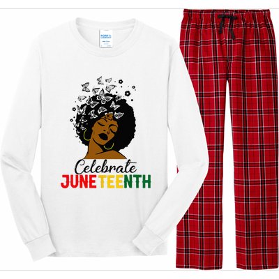 Celebrate Juneteenth 1865 Black Girl Magic Melanin Women Long Sleeve Pajama Set