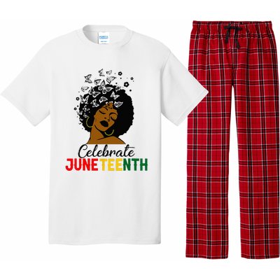 Celebrate Juneteenth 1865 Black Girl Magic Melanin Women Pajama Set