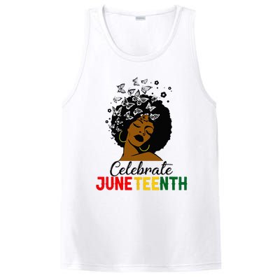 Celebrate Juneteenth 1865 Black Girl Magic Melanin Women PosiCharge Competitor Tank