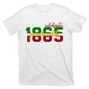 Celebrate Juneteenth 1865 Black History Month Afro T-Shirt