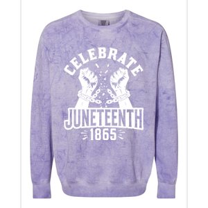 Celebrate Juneteenth 1865 Colorblast Crewneck Sweatshirt