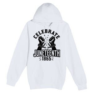 Celebrate Juneteenth 1865 Premium Pullover Hoodie