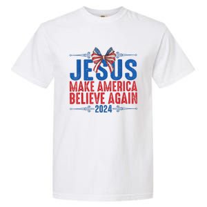 Coquette Jesus 2024 Make America Believe Again Garment-Dyed Heavyweight T-Shirt