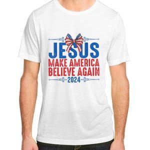 Coquette Jesus 2024 Make America Believe Again Adult ChromaSoft Performance T-Shirt