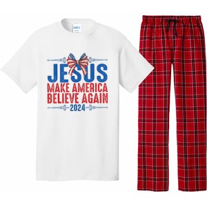 Coquette Jesus 2024 Make America Believe Again Pajama Set