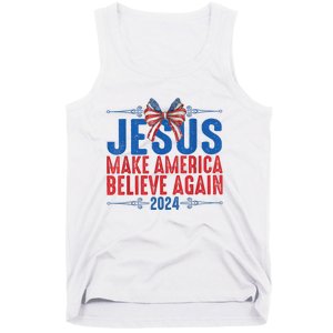 Coquette Jesus 2024 Make America Believe Again Tank Top