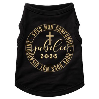 Catholic Jubilee 2025 Commemorative Design With Crucifix Doggie Tank