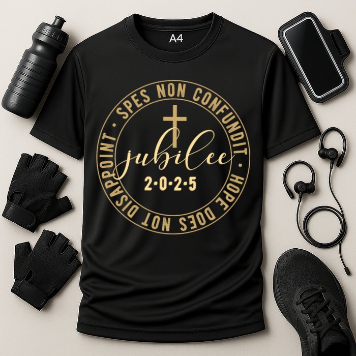 Catholic Jubilee 2025 Commemorative Design With Crucifix Performance Shirt