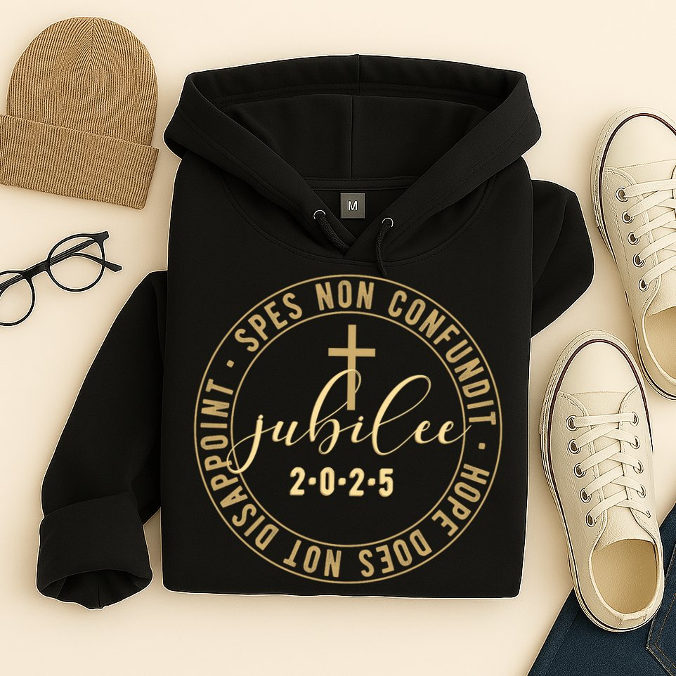 Catholic Jubilee 2025 Commemorative Design With Crucifix Hoodie