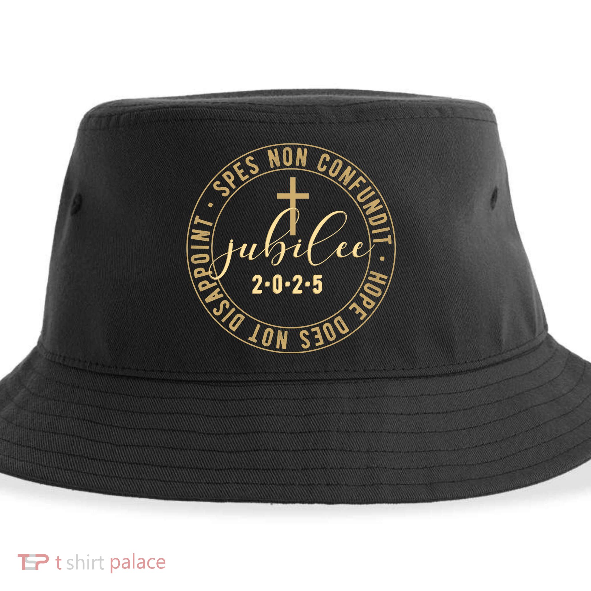 Catholic Jubilee 2025 Commemorative Design With Crucifix Sustainable Bucket Hat