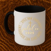 Catholic Jubilee 2025 Commemorative Design With Crucifix Mug