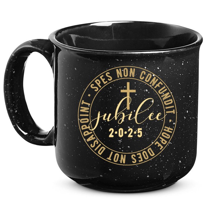 Catholic Jubilee 2025 Commemorative Design With Crucifix 15oz Campfire Ceramic Mug