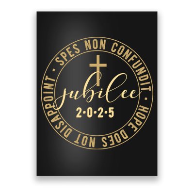 Catholic Jubilee 2025 Commemorative Design With Crucifix Poster