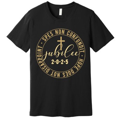 Catholic Jubilee 2025 Commemorative Design With Crucifix Premium T-Shirt