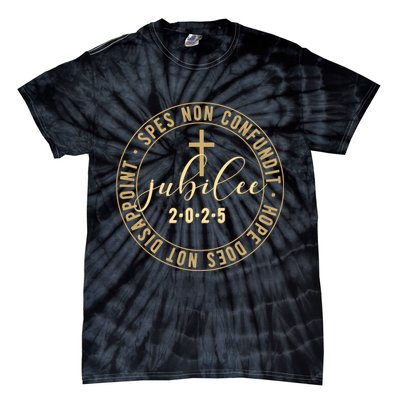 Catholic Jubilee 2025 Commemorative Design With Crucifix Tie-Dye T-Shirt