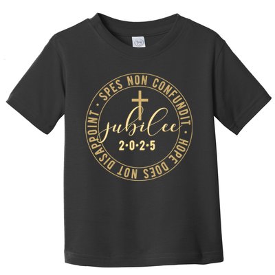 Catholic Jubilee 2025 Commemorative Design With Crucifix Toddler T-Shirt