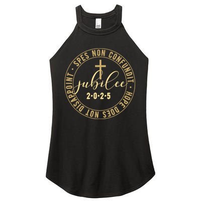 Catholic Jubilee 2025 Commemorative Design With Crucifix Women's Perfect Tri Rocker Tank