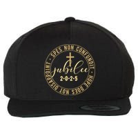 Catholic Jubilee 2025 Commemorative Design With Crucifix Wool Snapback Cap