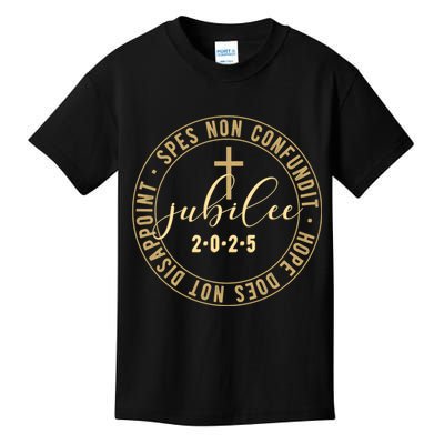 Catholic Jubilee 2025 Commemorative Design With Crucifix Kids T-Shirt