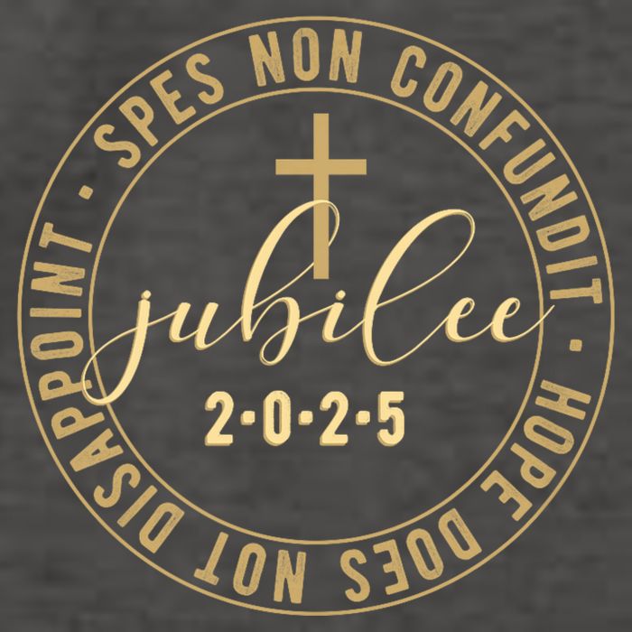 Catholic Jubilee 2025 Commemorative Design With Crucifix Vector Backpack