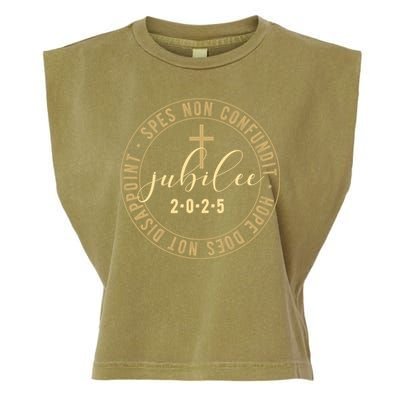 Catholic Jubilee 2025 Commemorative Design With Crucifix Garment-Dyed Women's Muscle Tee