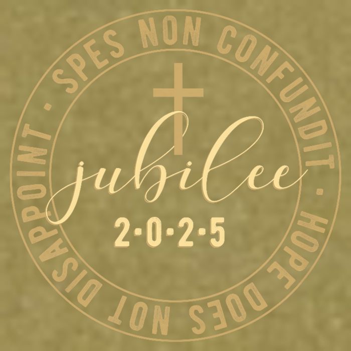Catholic Jubilee 2025 Commemorative Design With Crucifix Garment-Dyed Women's Muscle Tee