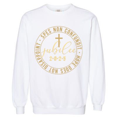 Catholic Jubilee 2025 Commemorative Design With Crucifix Garment-Dyed Sweatshirt