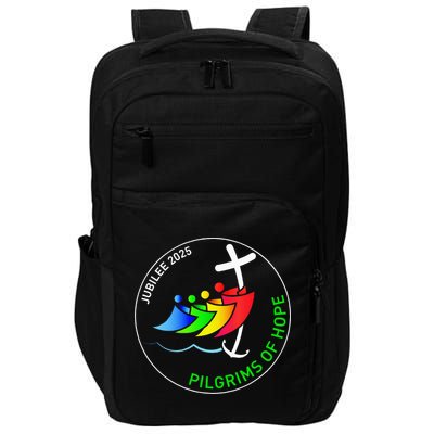 Catholic Jubilee 2025 Stained Glass Pilgrims Of Hope Impact Tech Backpack
