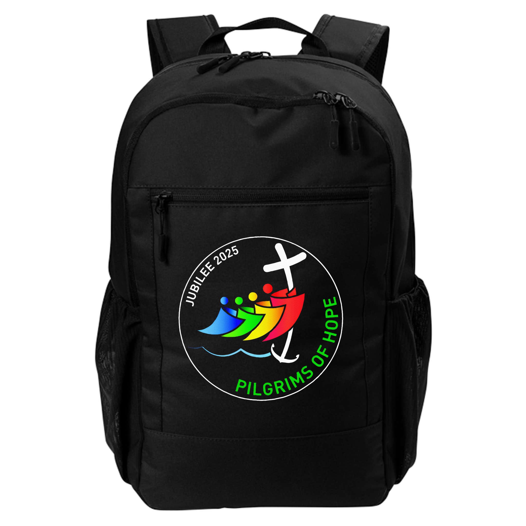Catholic Jubilee 2025 Stained Glass Pilgrims Of Hope Backpack