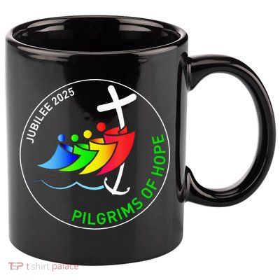 Catholic Jubilee 2025 Stained Glass Pilgrims Of Hope 11oz C Handle Ceramic Mug